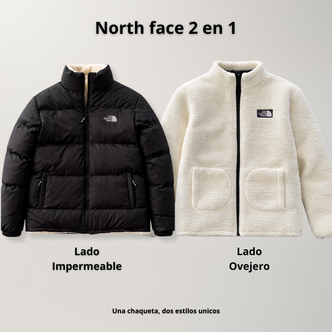 Chaqueta North Face 2 En 1 ❄️