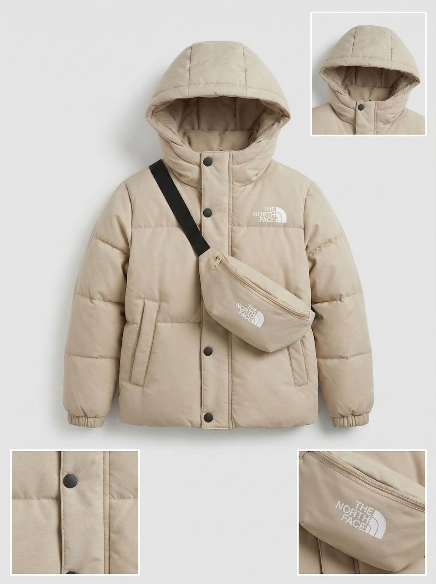 Set North Face Niños:  Chaqueta + Canguro - Impermeable 💦