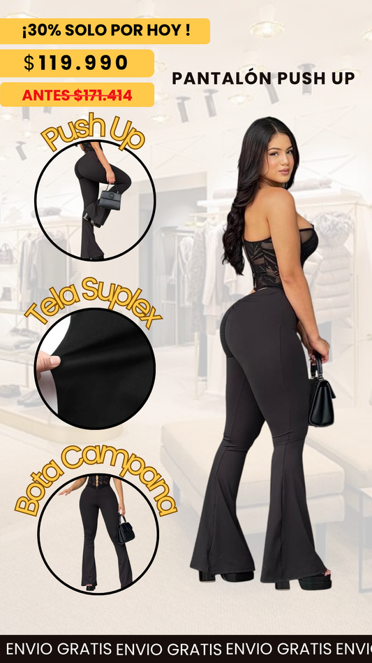 Pantalon Push Up - Negro
