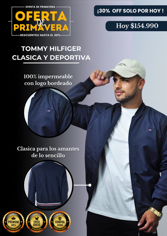 Chaqueta Tommy Hilfiger Clasica Deportiva Impermeable