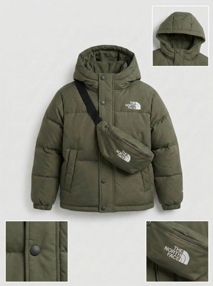 Set North Face Niños:  Chaqueta + Canguro - Impermeable 💦