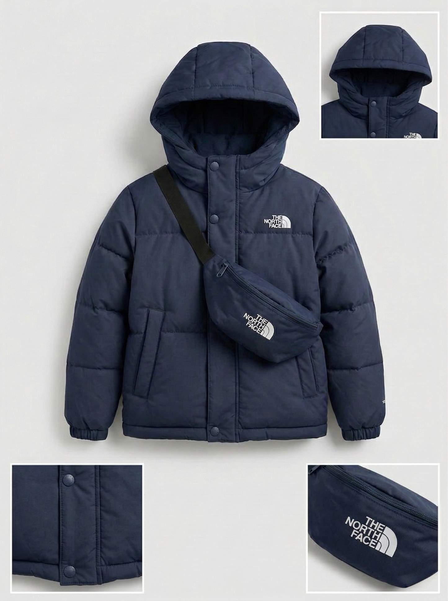 Set North Face Niños:  Chaqueta + Canguro - Impermeable 💦