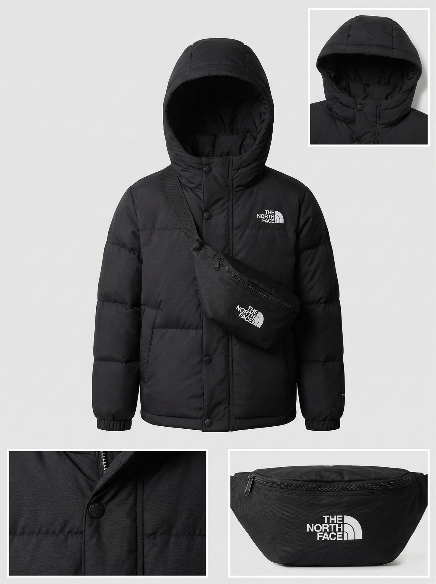 Set North Face Niños:  Chaqueta + Canguro - Impermeable 💦