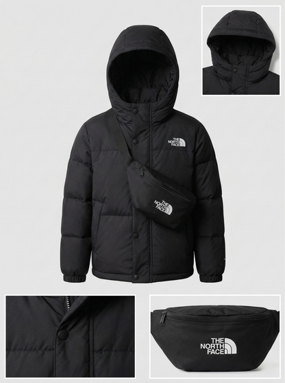 Set North Face Niños:  Chaqueta + Canguro - Impermeable 💦
