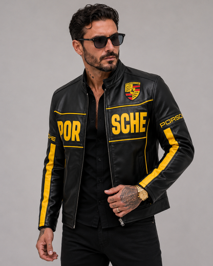 Chaqueta Porshe Apex - En Cuero Premium™