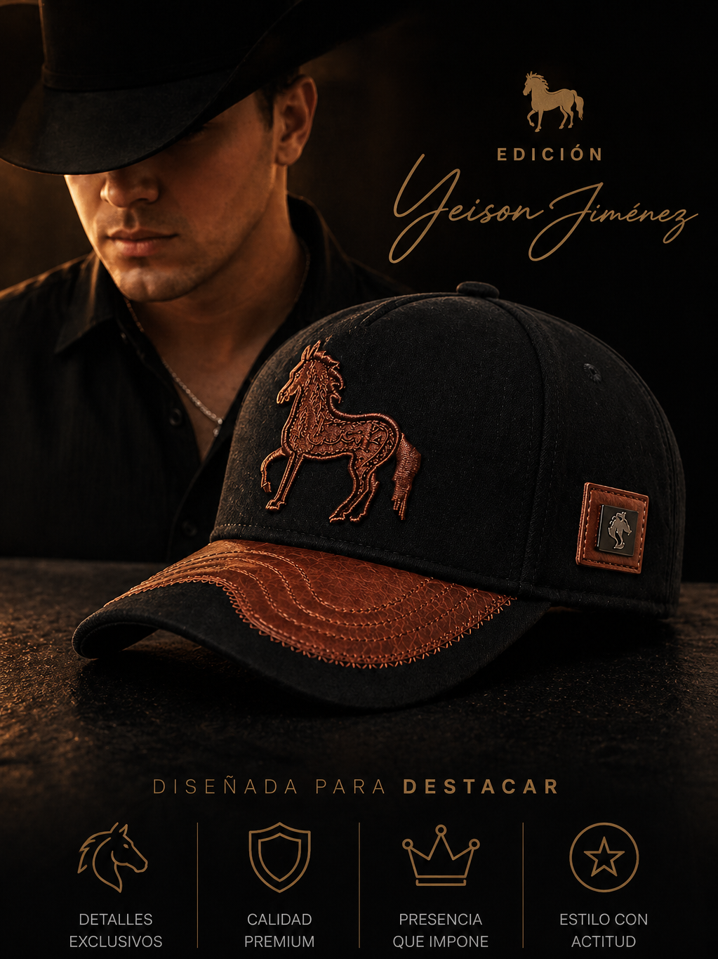 Gorra en Cuero - Edición Yeison Jiménez