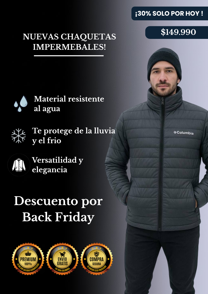 Chaqueta Columbia Impermeable ❄️