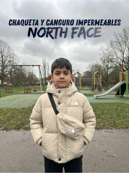 Set North Face Niños:  Chaqueta + Canguro - Impermeable 💦